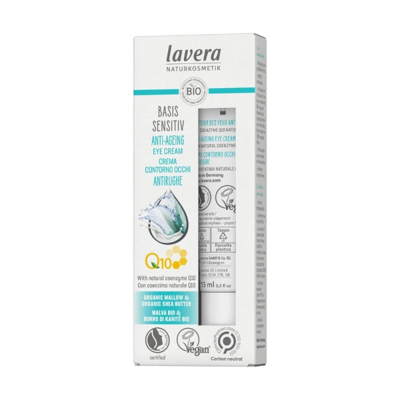 Basis Sensitiv Anti-Ageing Oční krém s Q10 15ml - lavera