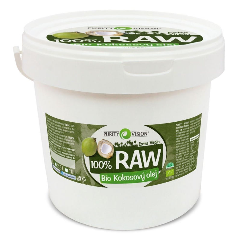 Raw Bio Kokosový olej 10 l - PURITY VISION