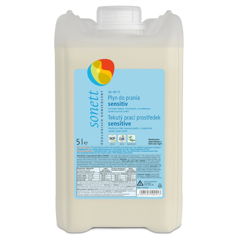 Prací gel - Sensitive 5 l - CZ etiketa - Sonett