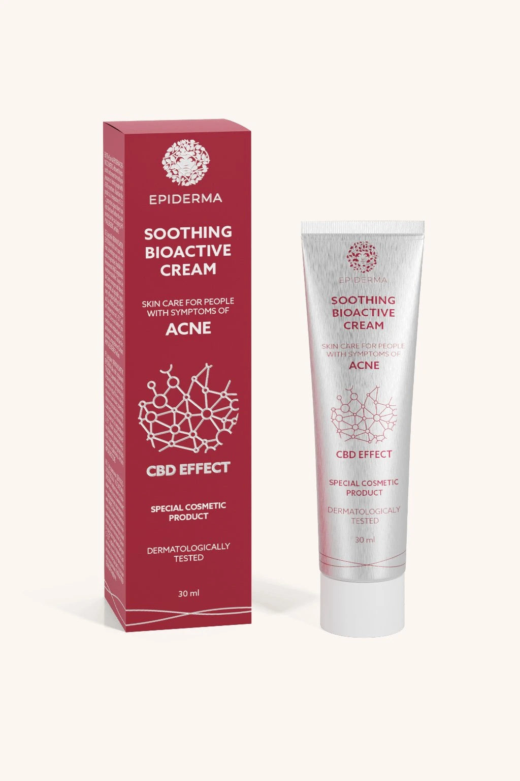 EPIDERMA Bioaktivní konopný krém při akné, 30 ml