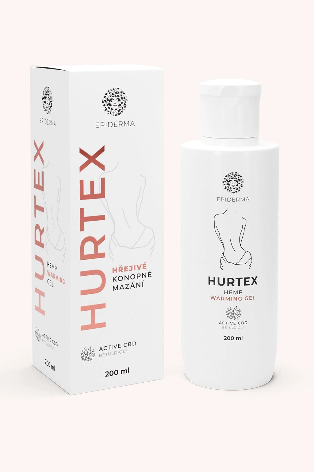 EPIDERMA konopné hřejivé mazání 200 ml