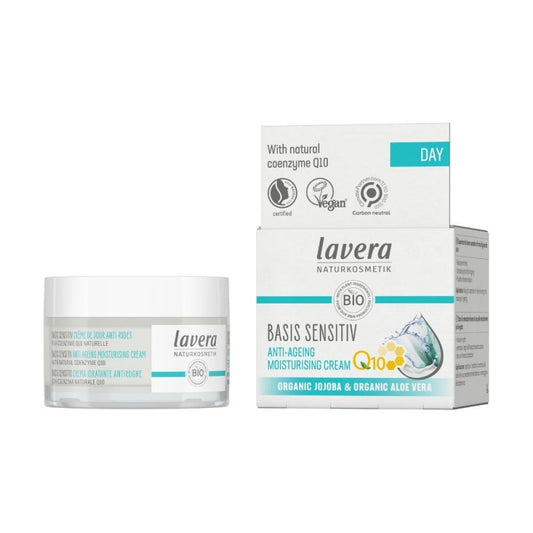 Basis Sensitiv Anti-Ageing Hydratační pleťový krém s Q10 50ml - lavera