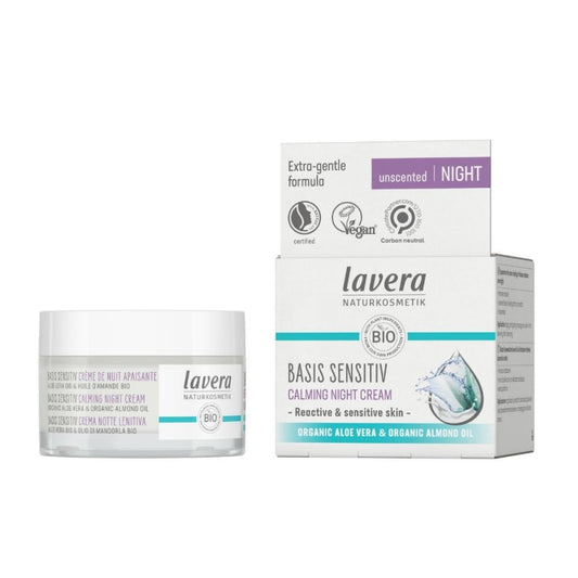 Basis Sensitiv Zklidňující noční krém bez parfemace 50 ml - lavera