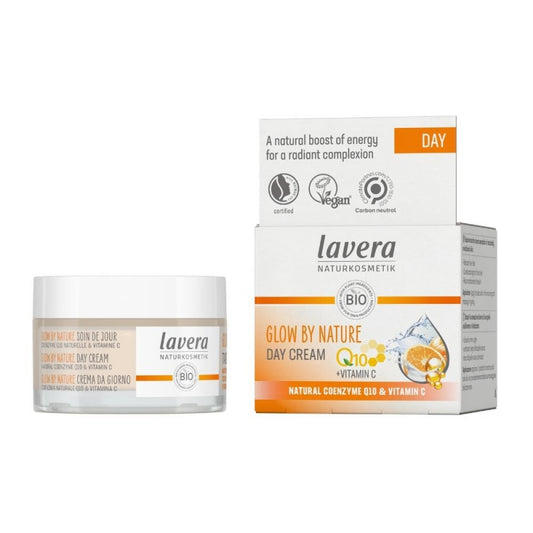 Denní krém Glow by Nature s Q10 a Vit C 50 ml - lavera
