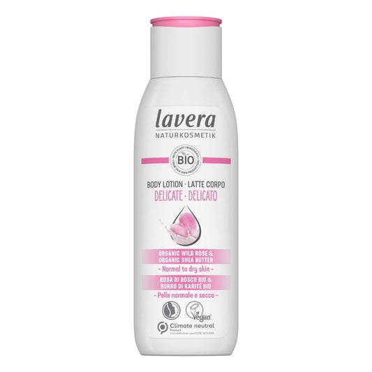 Lehké tělové mléko s Bio Divokou růží 200 ml - lavera