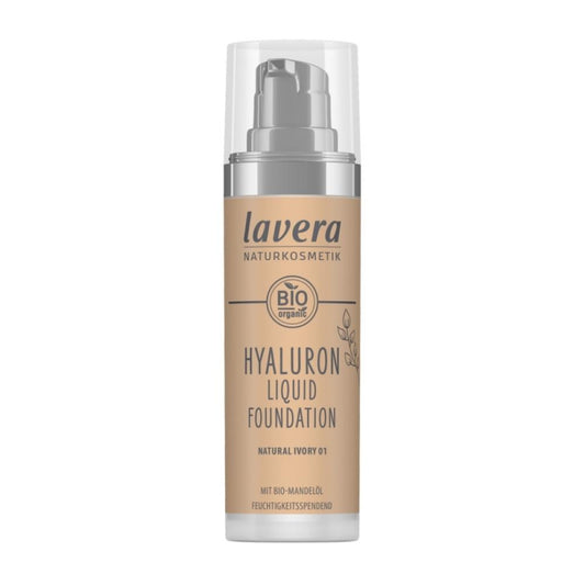 Lehký tekutý make-up s kyselinou hyaluronovou 01 Natural Ivory 30ml - lavera