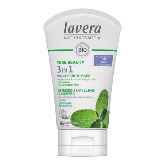 Pure Beauty Čistící gel, peeling a maska 3v1 125 ml - lavera
