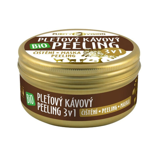 Bio Kávový pleťový peeling 3v1 70 ml - PURITY VISION