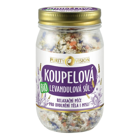 Levandulová koupelová sůl 400 g - PURITY VISION
