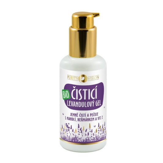 Bio Levandulový čisticí gel s mandlí, heřmánkem a vit. E 100 ml - PURITY VISION
