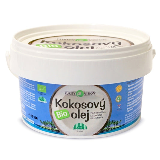 Fair Trade Bio Kokosový olej panenský 2,5 l - PURITY VISION