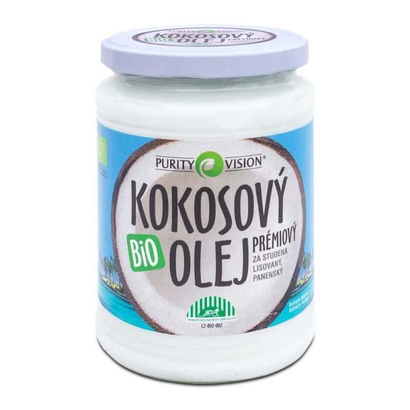 Fair Trade Bio Kokosový olej panenský 600 ml - PURITY VISION