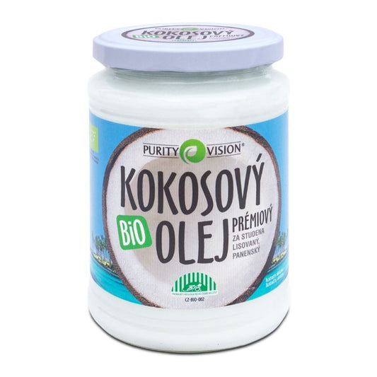 Fair Trade Bio Kokosový olej panenský 600 ml - PURITY VISION