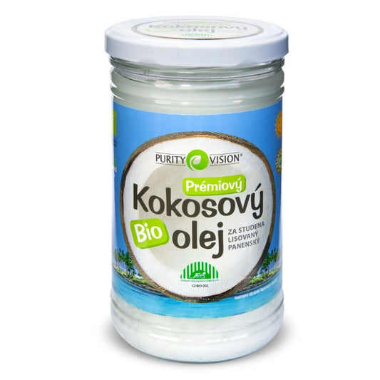 Fair Trade Bio Kokosový olej panenský 900 ml - PURITY VISION