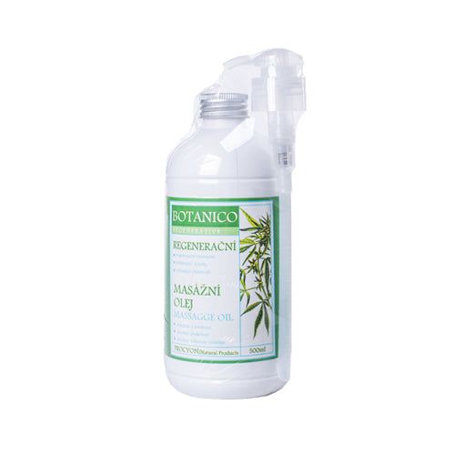 Konopný regenerační stimulační masážní olej 500 ml