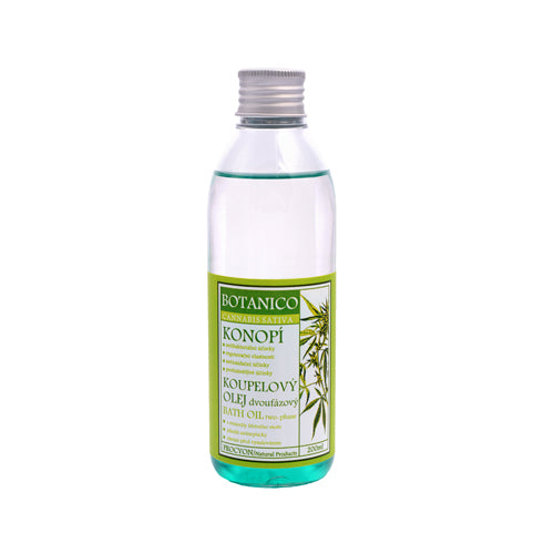 Koupelový olej dvoufázový relaxační Konopí 200 ml