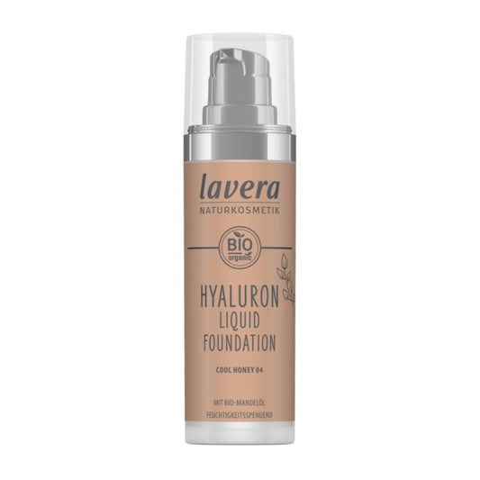 Lehký tekutý make-up s  kyselinou hyaluronovou 04 Cool Honey 30 ml - lavera