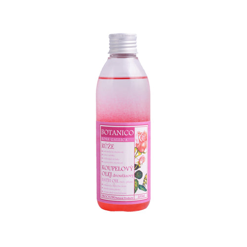 Růže koupelový olej s minerály z mrtvého moře relaxační dvoufázový 200ml