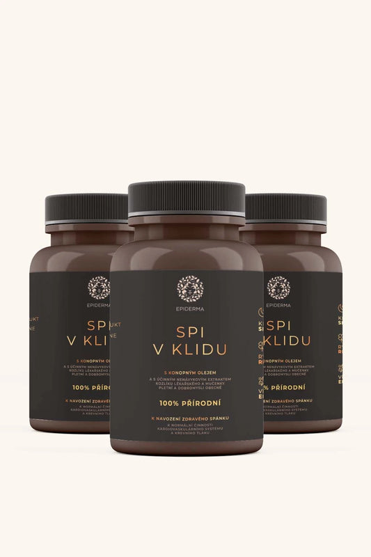 EPIDERMA Spi v klidu®, s konopným olejem, 90 kapslí  PRO KVALITNÍ SPÁNEK