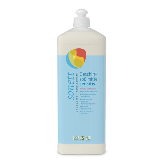 Tekutý prostředek na nádobí - Sensitive 1 l - Sonett